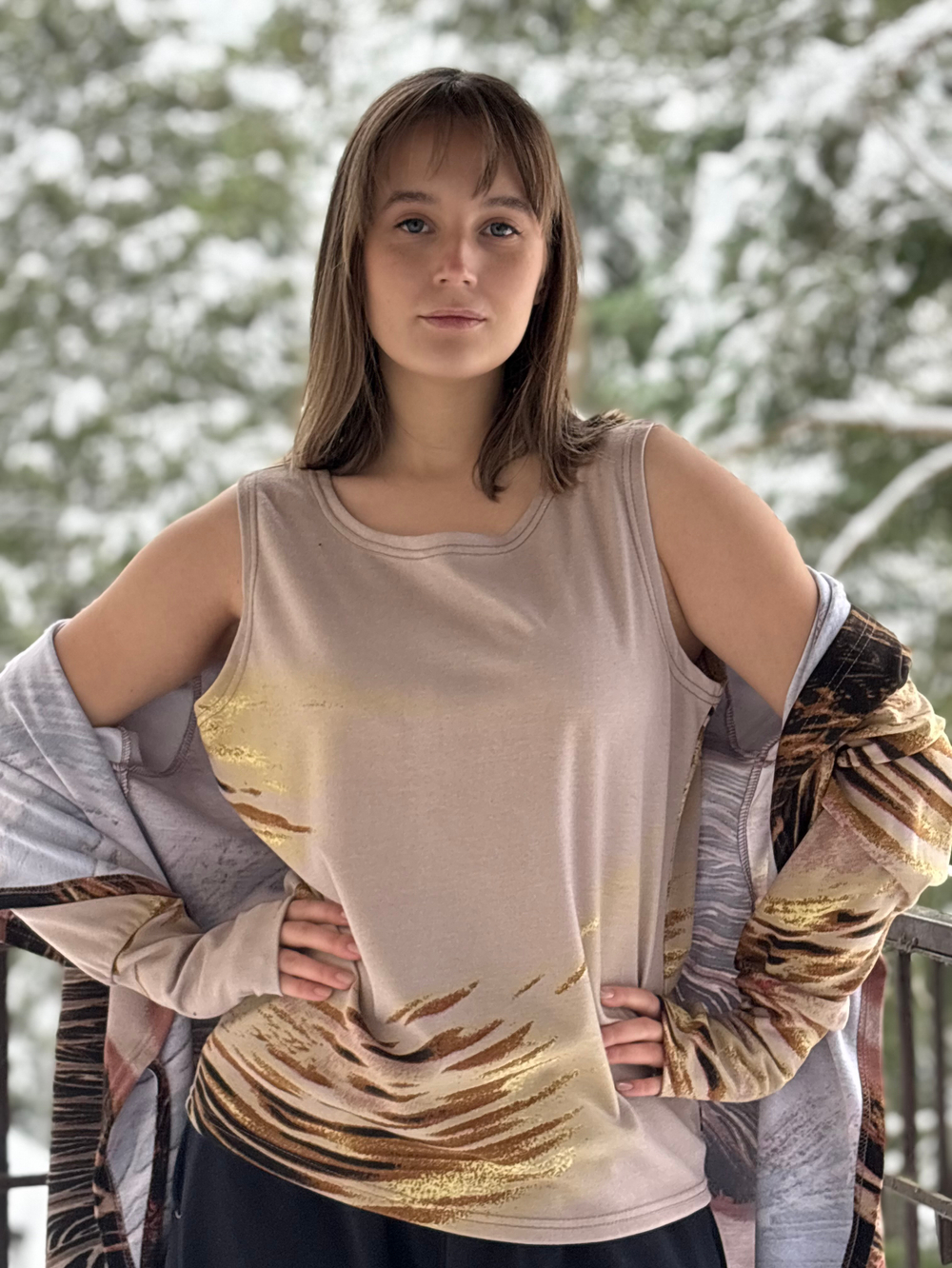 Мантия + Майка / пустынная акварель