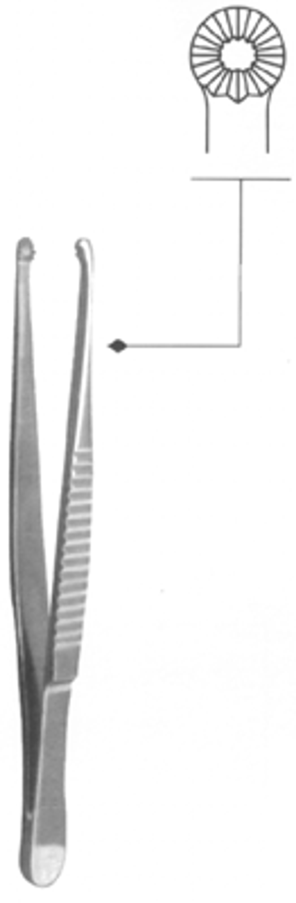 ВР- П-83 Пинцет зубчатолапчатый ПХи 150х5,5