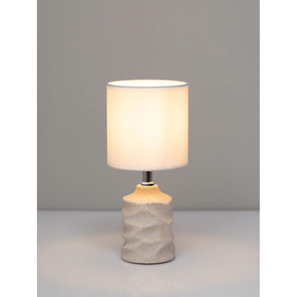 Настольная лампа Rivoli Marian 7549-502 1 х Е14 40 Вт керамика бежевая с абажуром | Rivoli