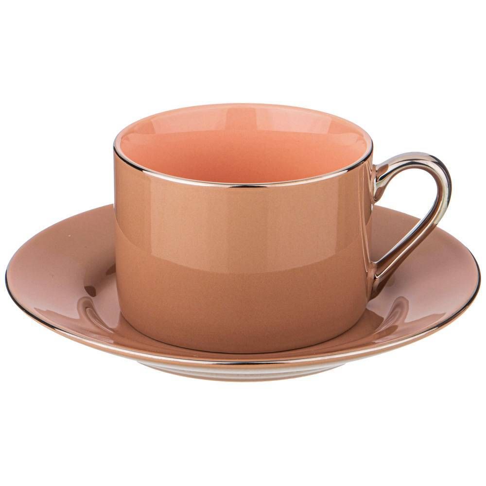 ЧАЙНЫЙ НАБОР LEFARD "BREAK TIME" НА 2 ПЕР. 4 ПР. 180МЛ ТЕРРАКОТОВЫЙ (КОР=6НАБ.)