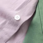 Сорочка Ymkashix Puff лиловая/темно-зеленая