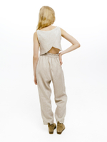 Linen set with top and pants