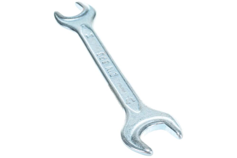 БИБЕР 90609 Ключ гаечный рожковый, кованый, оцинкованный 14х17мм (12/240)