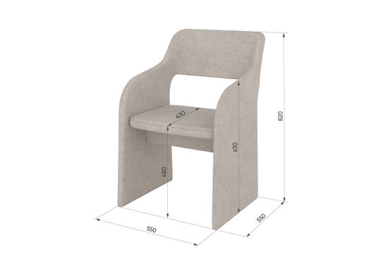 Стул E7.6 (коричневый, рогожка)