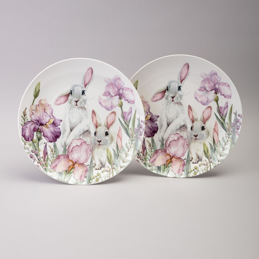 НАБОР ТАРЕЛОК ОБЕДЕННЫХ LEFARD "IRISES" 2 ШТ. 25,5*2,5 СМ (КОР=12НАБ.)