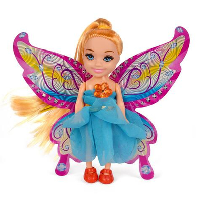 Кукла тип Модница-мини с крыльями с аксесс., пакет RZ333-109