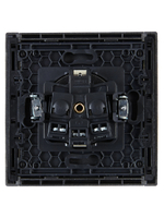 FORTE&PIANO Розетка 1-местная с заземлением без защитных шторок винтовое крепление 16А FP516 сталь IEK