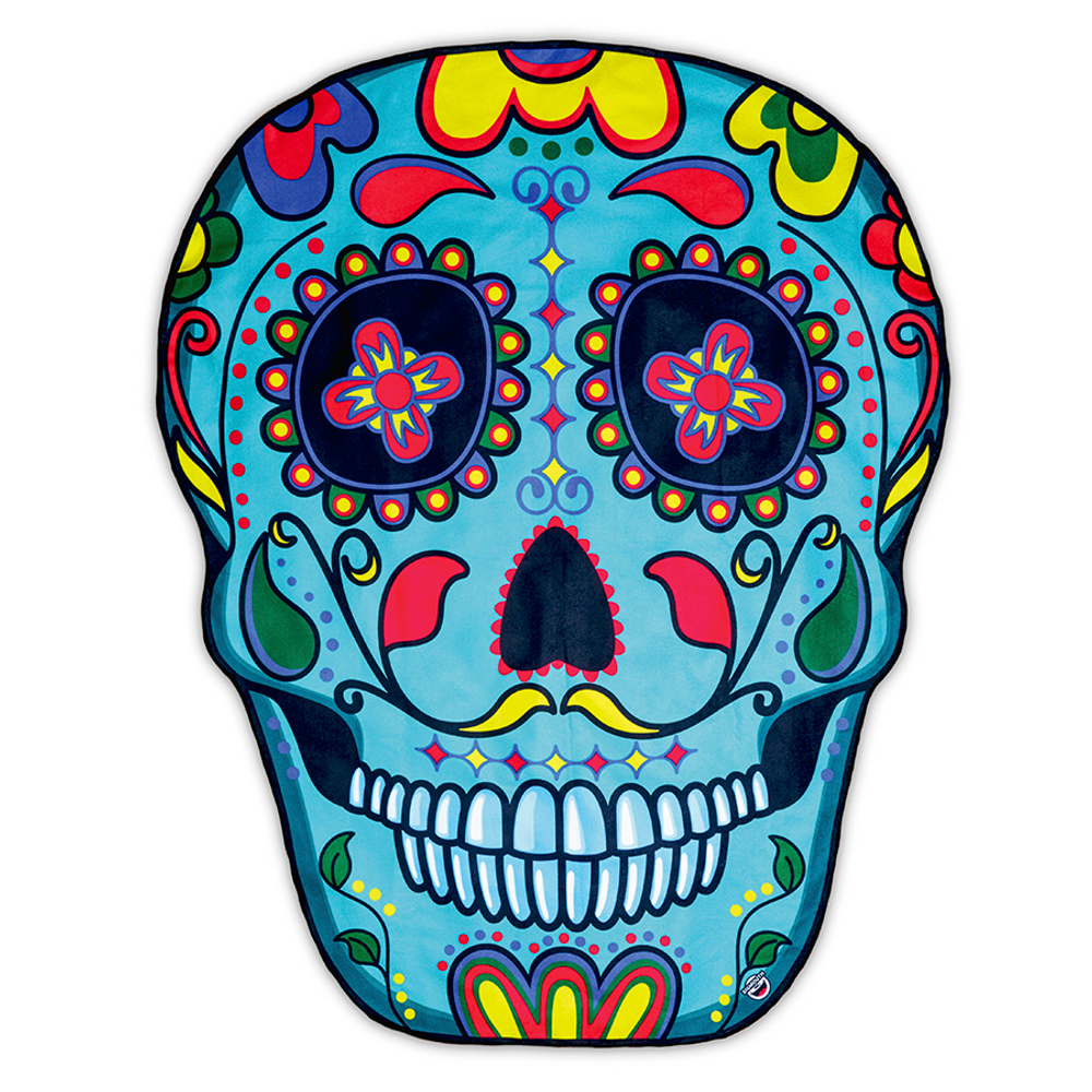 Покрывало пляжное sugar skull