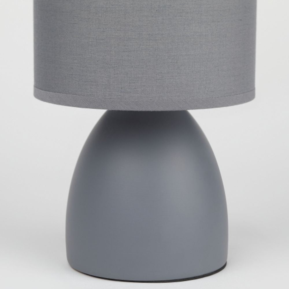 Настольная лампа Rivoli Nadine 7042-501 1 * Е14 40 Вт керамика серая с абажуром | Rivoli