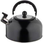 Чайник Casual, объем 2.7л, со свистком, из нерж.стали, окрашенный, черный