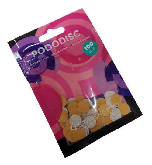 Сменные файлы для педикюрного диска XS 100 грит STALEKS PRO, 50 шт