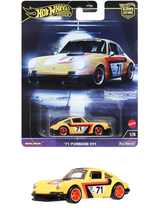 Машинка Хот Вилс Премиум 71 Porsche 911 FPY86 HKC80