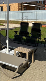 Столик пластиковый для лежака Siesta Contract Ocean Side Table, бежевый