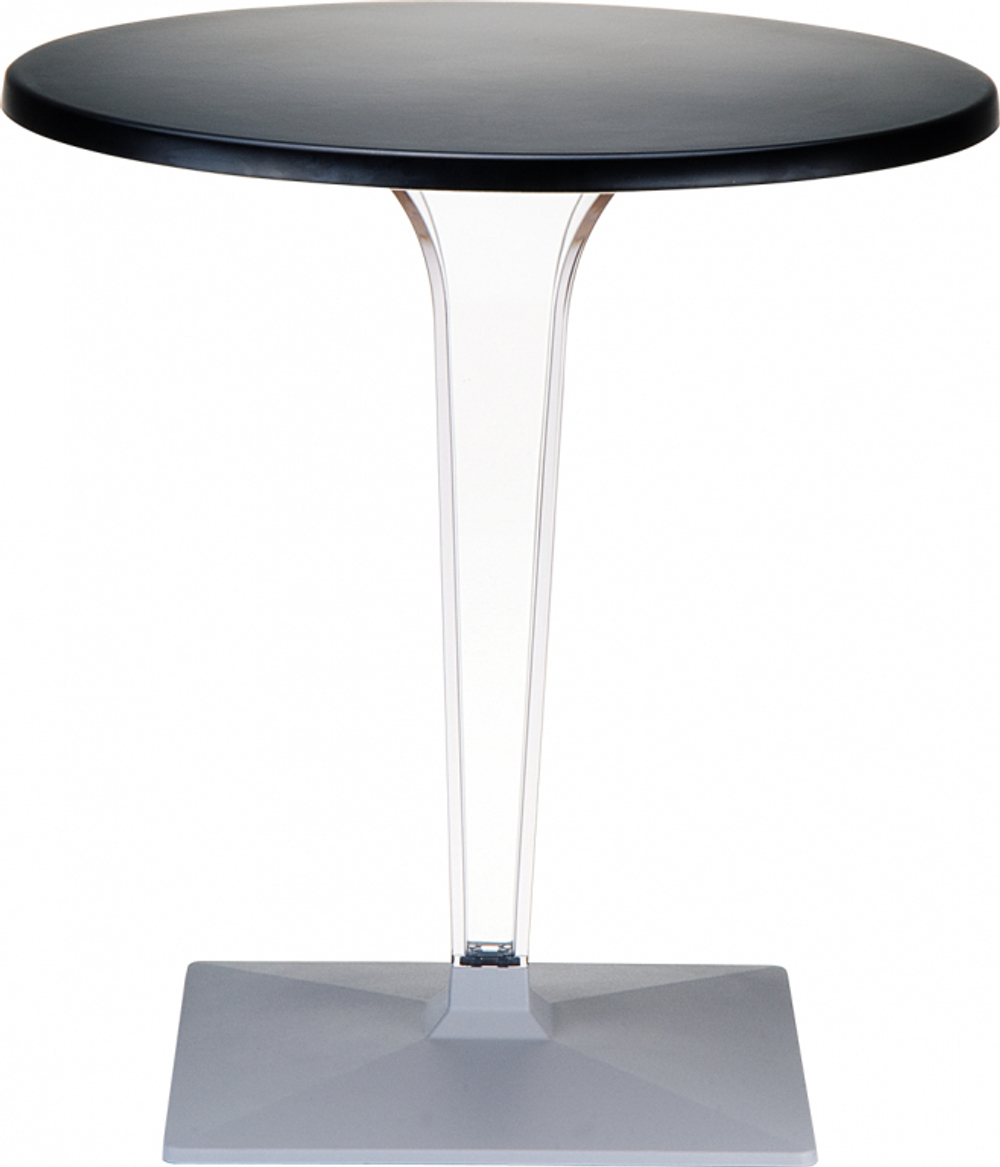Стол пластиковый Siesta Contract Ice, Ø700х730, черный