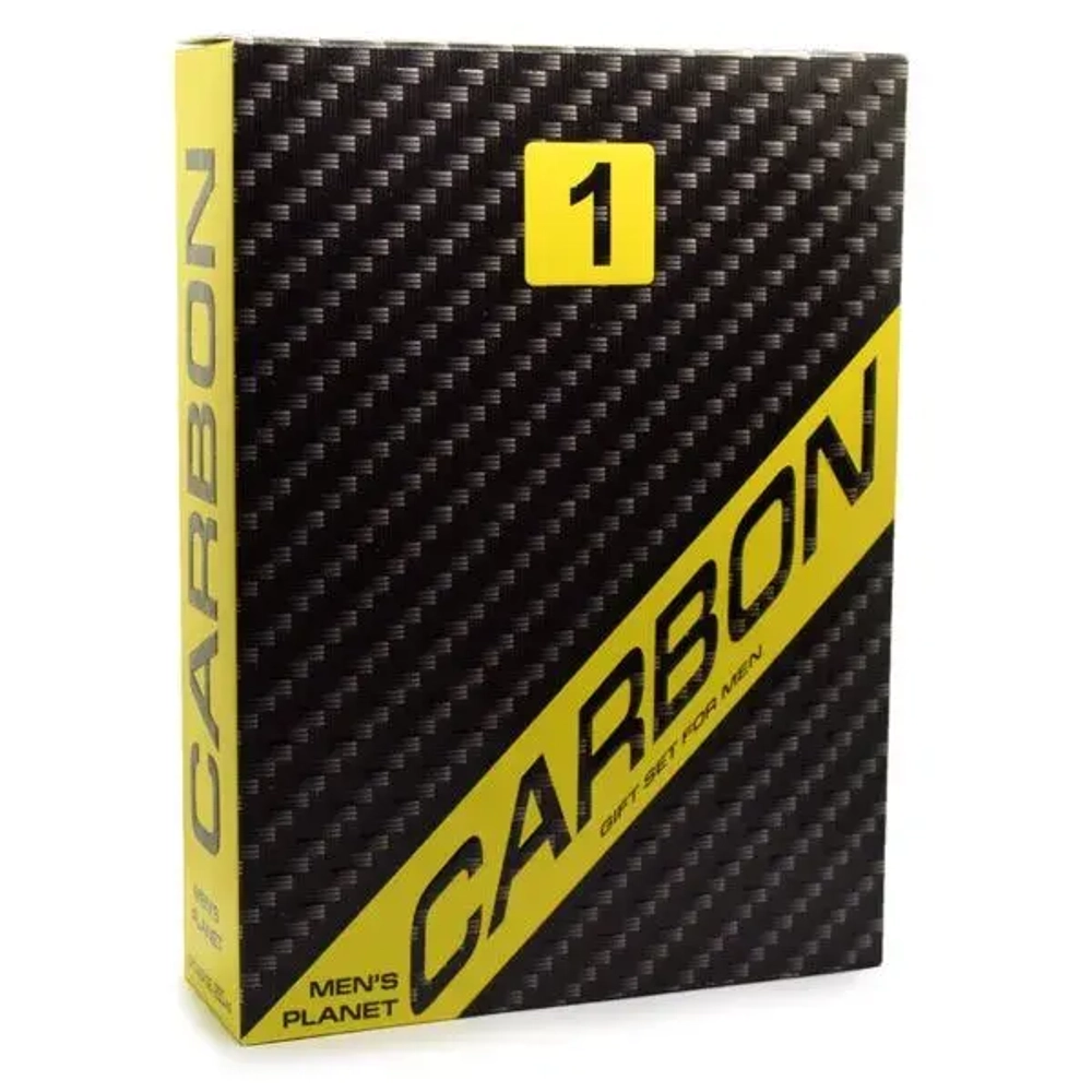 Подарочный Набор для мужчин MEN'S PLANET "CARBON-1" (шампунь 250мл + гель 250мл)