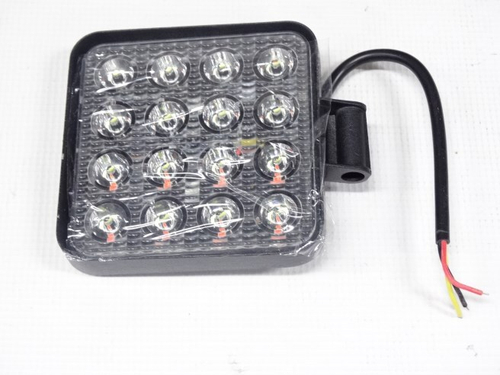 Фара светодиодная дополнительная 16 SMD 12-24V (квадрат)+ красный стробоскоп (TLT)