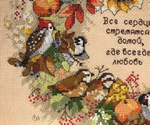 "Осенний венок"-08413 вышивка