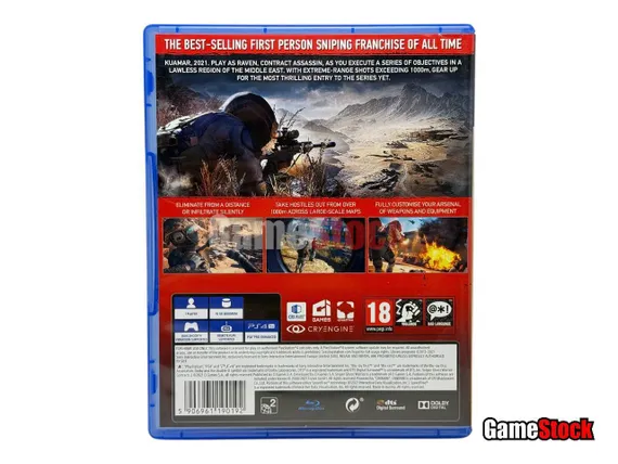 PS4 Sniper Ghost Warrior: Contracts 2 (Б/У, Русские субтитры, CUSA-20373)