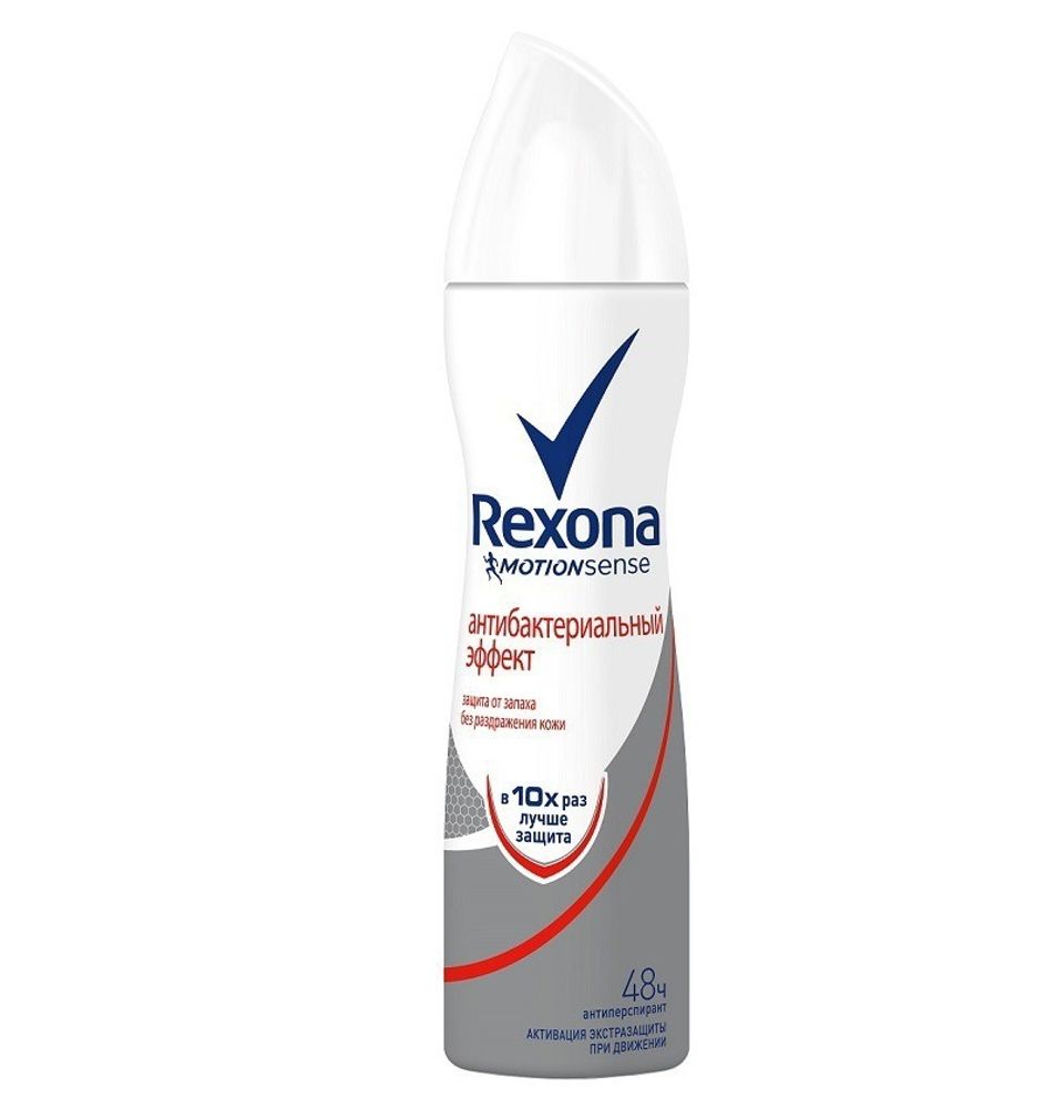 Rexona Дезодорант-антиперспирант Антибактериальный эффект, 150 мл