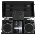 Кейс UDG Ultimate Flight Case Set Pioneer PLX-CRSS12 & 10"/12" Mixer Black Plus (Laptop Shelf + Wheels)