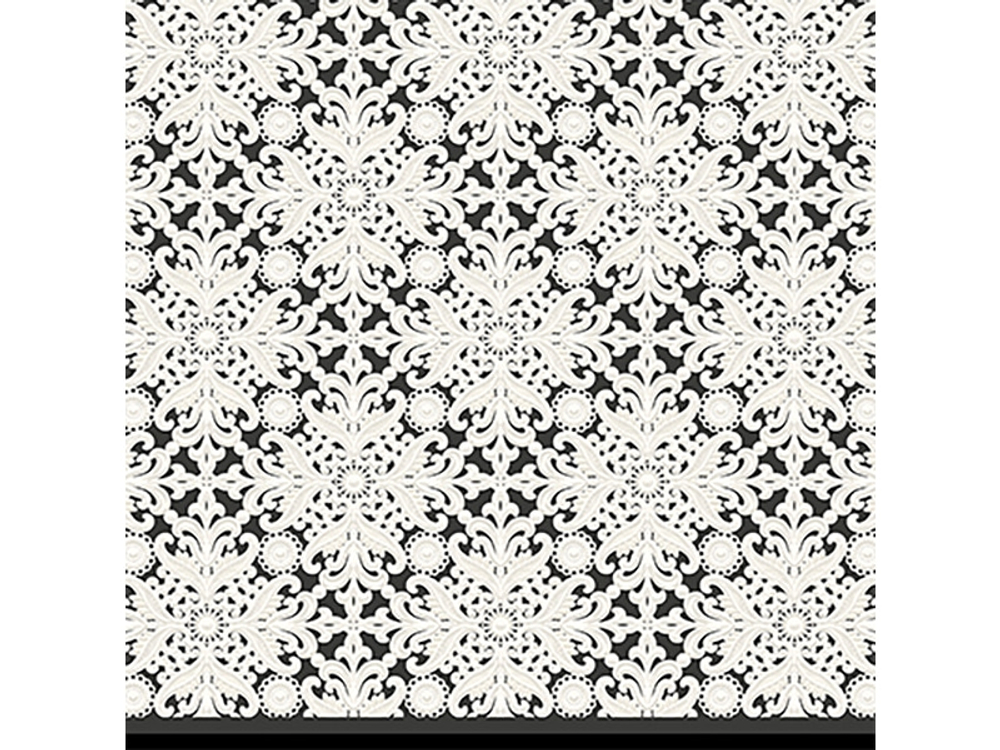 Клеенка столовая ПВХ "Элегия" 1,35*22м (22м/рул) Арабеска 7055-014-white