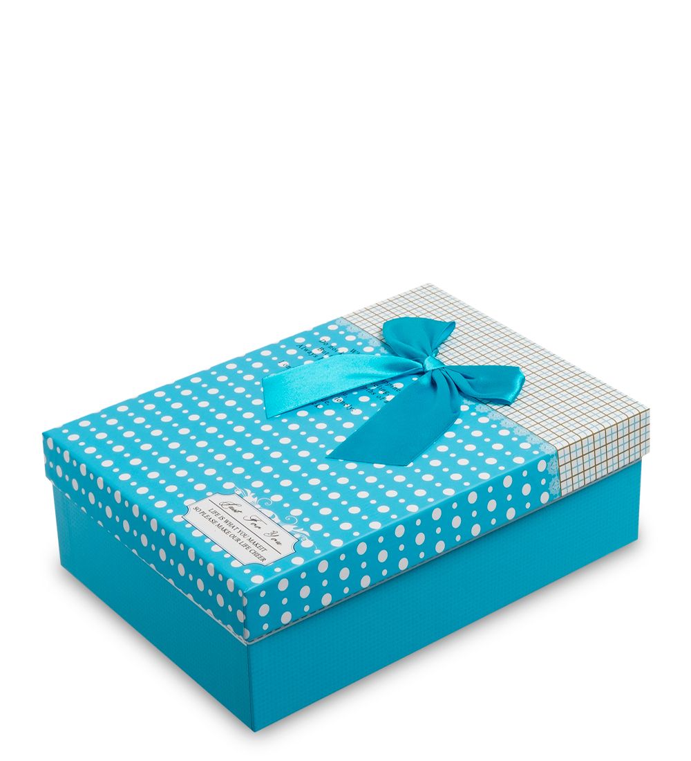 WG-30/2-A Коробка подарочная «Прямоугольник» цв.голубой