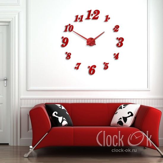 Настенные 3D часы Love Time