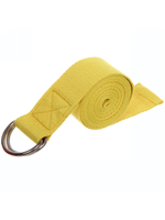 Ремень для йоги 180х4см, жёлтый