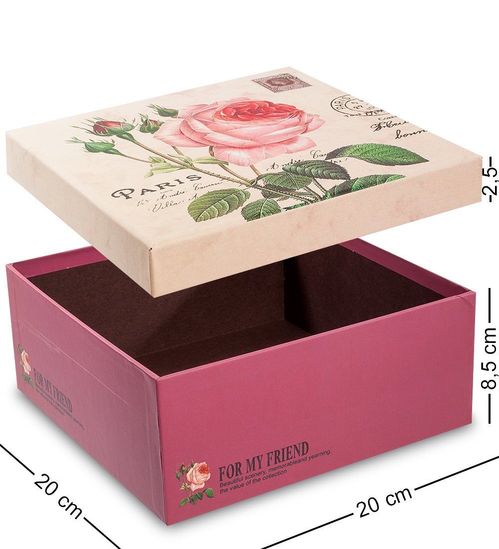 Packing Symphony WF-35/3-B Коробка «Квадрат» цв.бордов./беж.