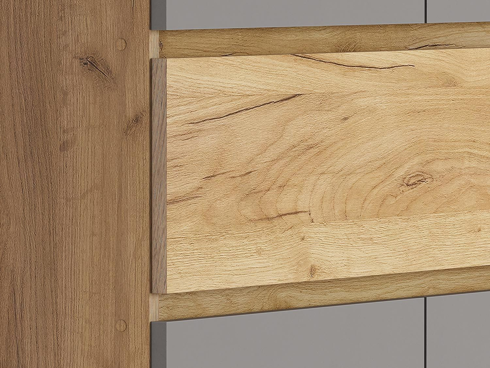 Авиньон вешалка с зеркалом / Дуб золотой/Графит