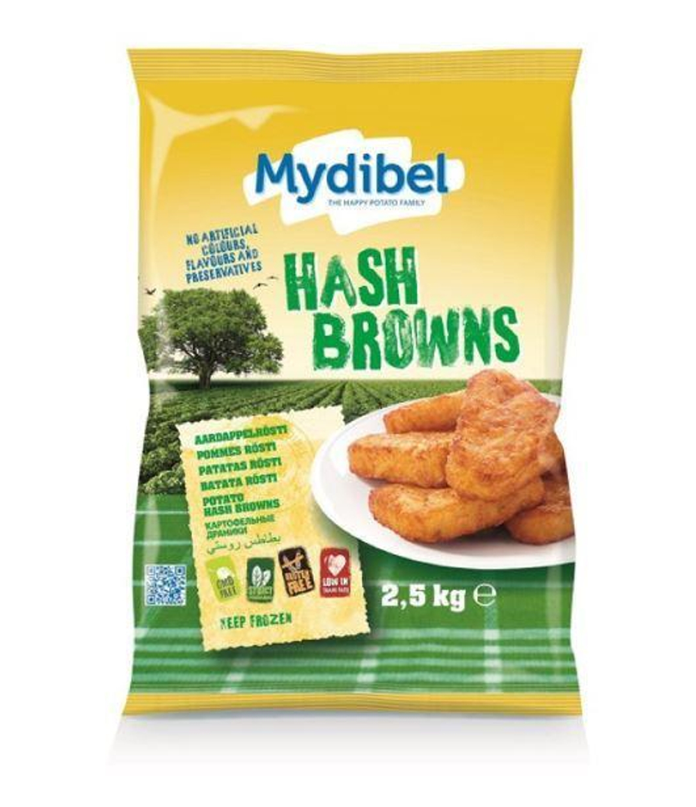 Картофель Mydibel треугольные оладьи 2,5 кг
