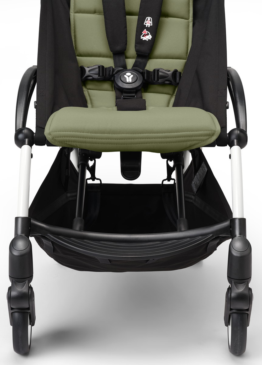 Коляска Stokke YOYO3 Newborn Pack рама белая White 2 в 1 Olive