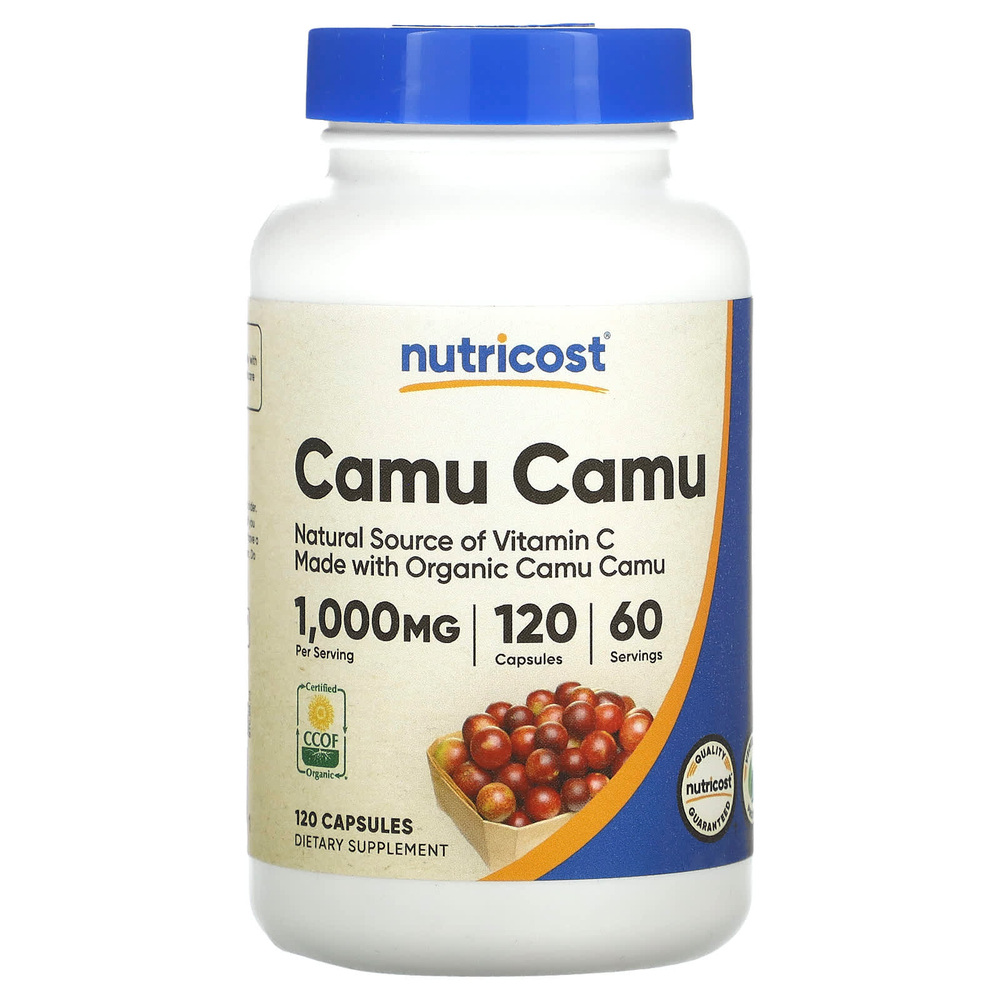 Nutricost, Каму-каму, 120 капсул (500 мг в каждой капсуле)