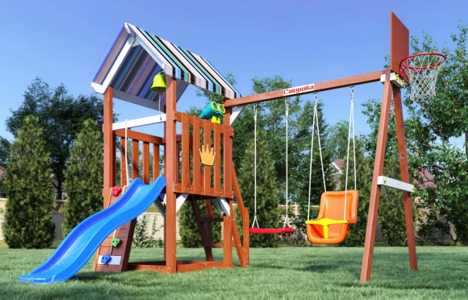 Детская площадка Савушка Тусун - 11 (синий)