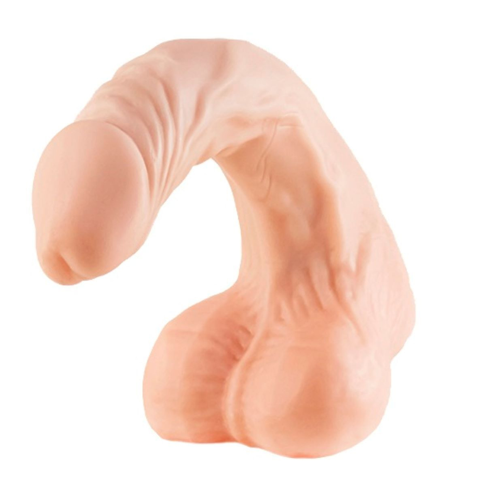 Сменная насадка для секс машины Gun с фиксацией изгиба телесная 22 см