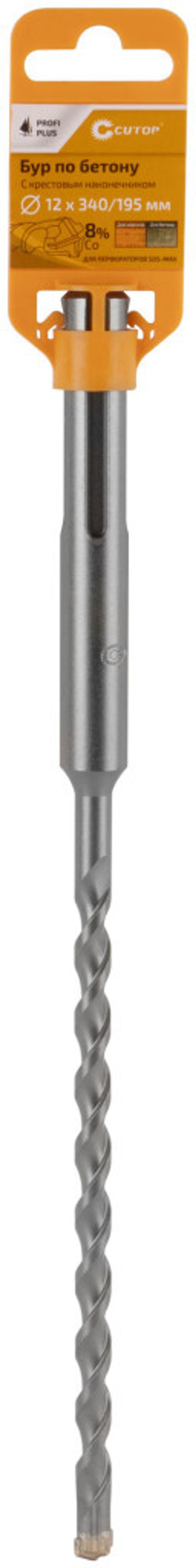 42-12340 Бур по бетону CUTOP Profi Plus, SDS-Max с крестовым наконечником 12x340 мм