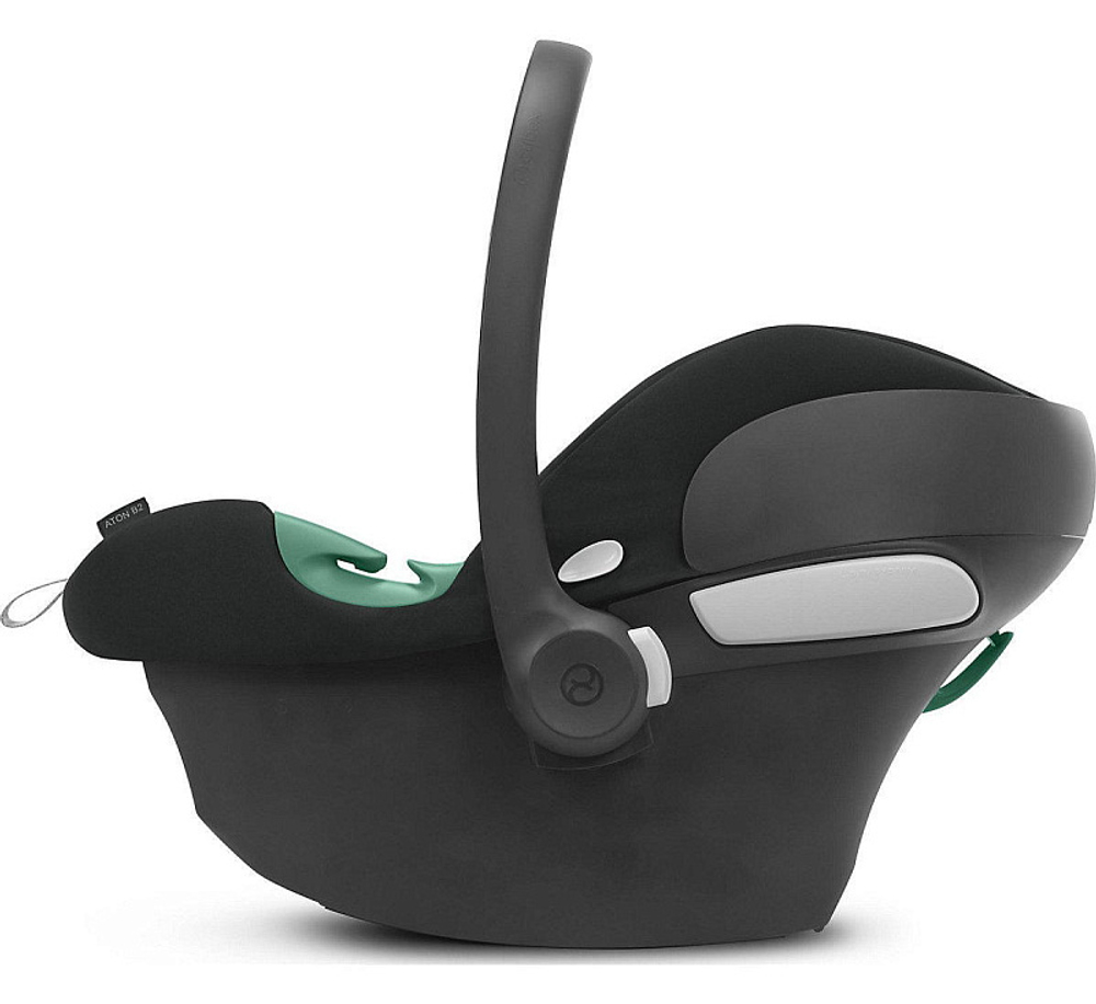 Коляска 3 в 1 Cybex Priam IV Matt Black complete и автокресло Aton B2 i-Size Volcano Black Off White