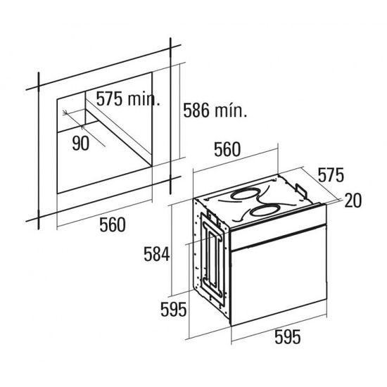 Электрический духовой шкаф CATA LC 890 D BK