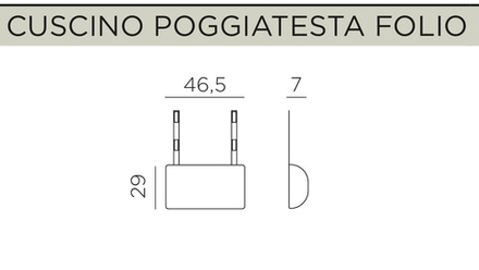 Подушка-подголовник для лаунж кресла Nardi Folio, зеленый