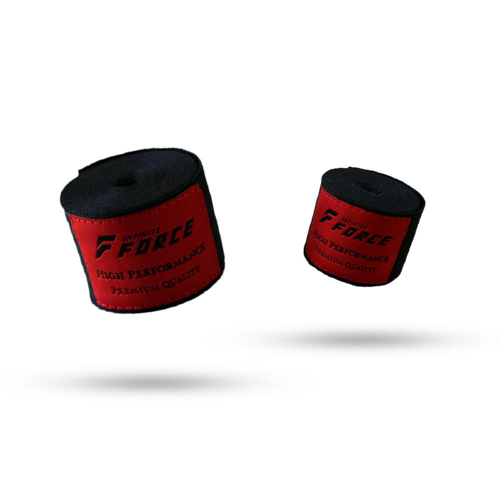 Бинты для бокса Infinite Force Premium Performance Red-Black 5,0 метра