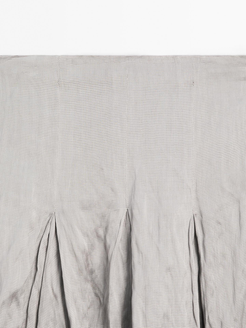 Massimo Dutti Струящаяся юбка миди с отделкой годе - Студия, серебро