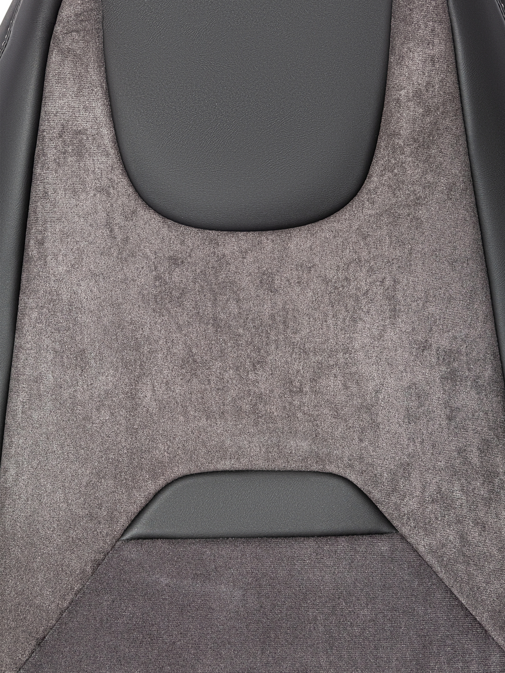 Чехлы Люкс Scania 5 серия Высокое и низкое сиденье (экокожа, черный, серая вставка)