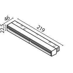 Трековый светильник Technical TR106-4-12W-DS-W