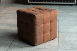 Пуф Лотос Коричневый Рогожка