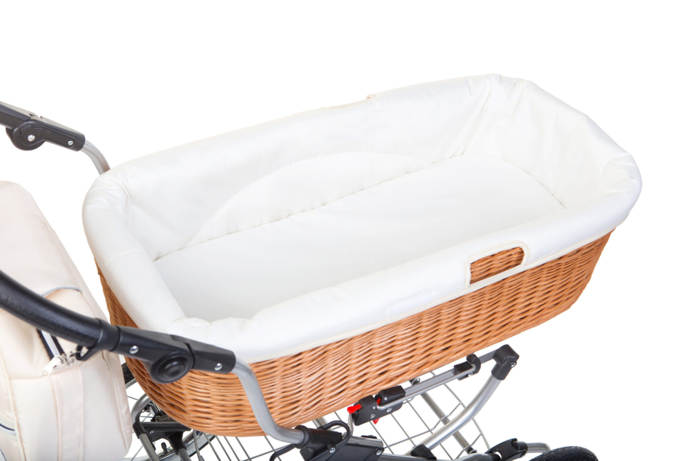 Детская коляска Reindeer Prestige Wiklina Eco-line 2 в 1, с конвертом (белый)