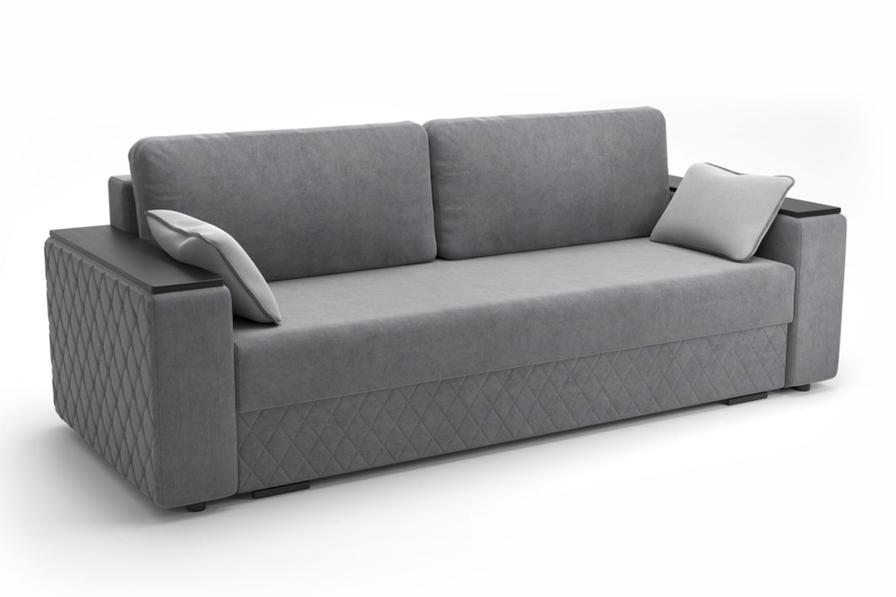 Диван-кровать ФОРВАРД ULTRA GREY серый, 5 пакетов 2380х890х1020 Диваны Софт
