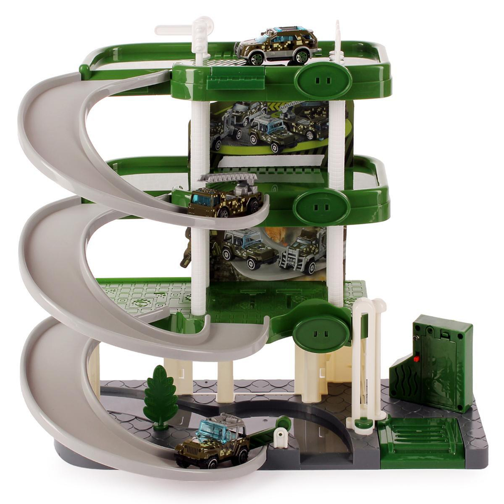 Парковка с транспортом, коробка 3A-1