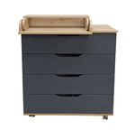 Комод пеленальный Incanto Юг 800/4 бук/графит