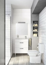 Тумба с раковиной Roca Debba ZRU9302708 60 белый глянец