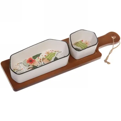 Соусники в наборе 2шт 28см «Цветочная феерия»